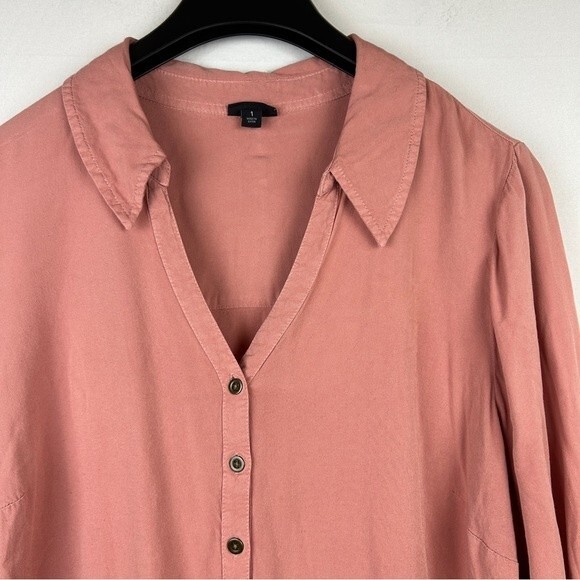 Torrid button shirt long blouse dress size 1 - Picture 3 of 6